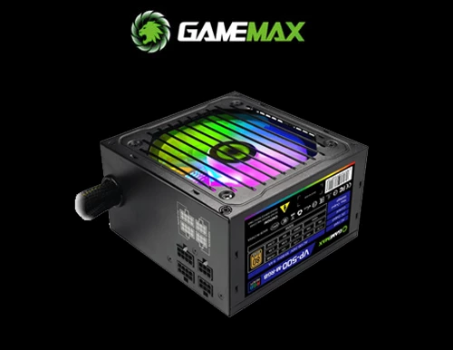1355432972VP-500-RGB-M GAMEMAX Gaming Power Supply Without Power Cord.webp